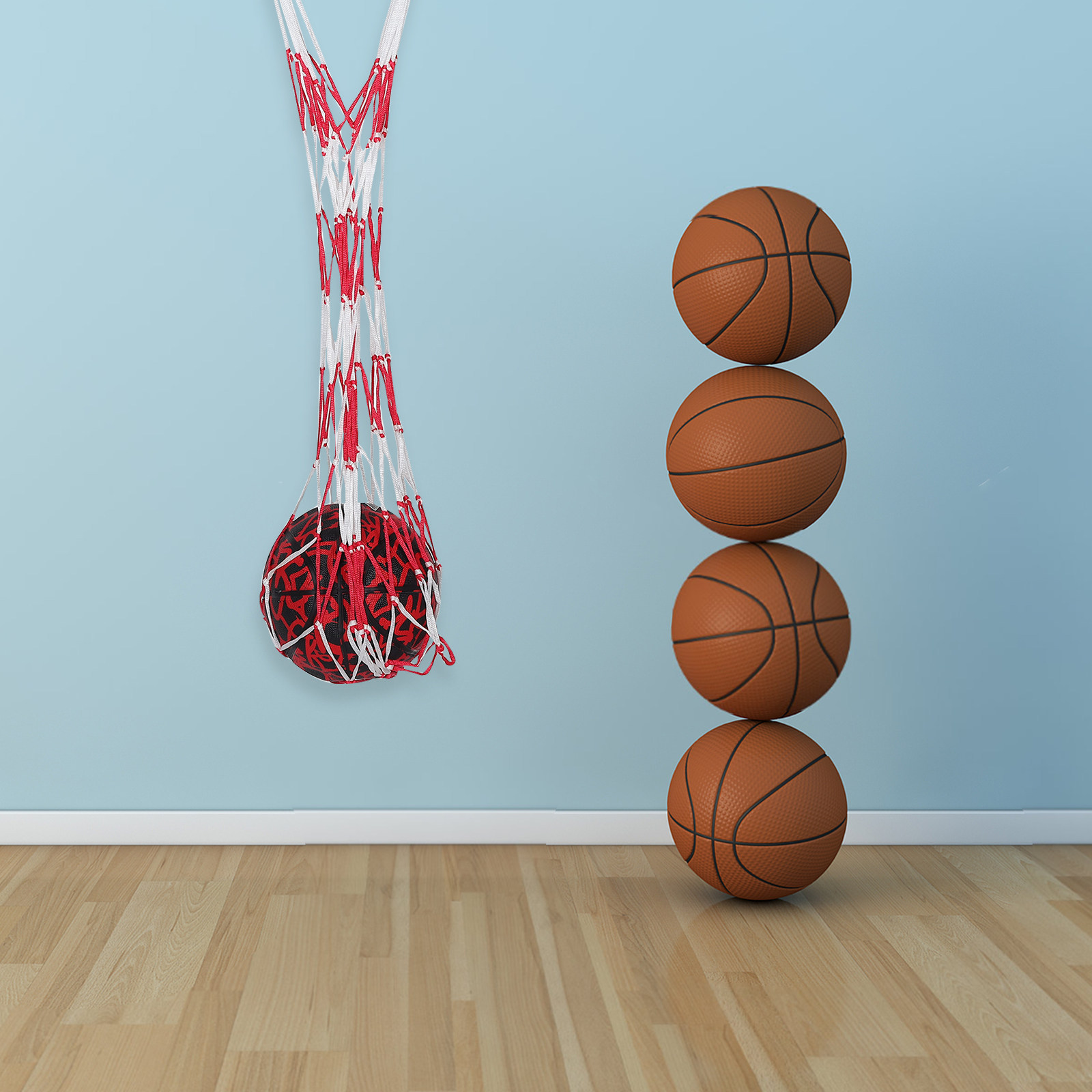 Gym Ball - Borsa sportiva in rete per palloni,