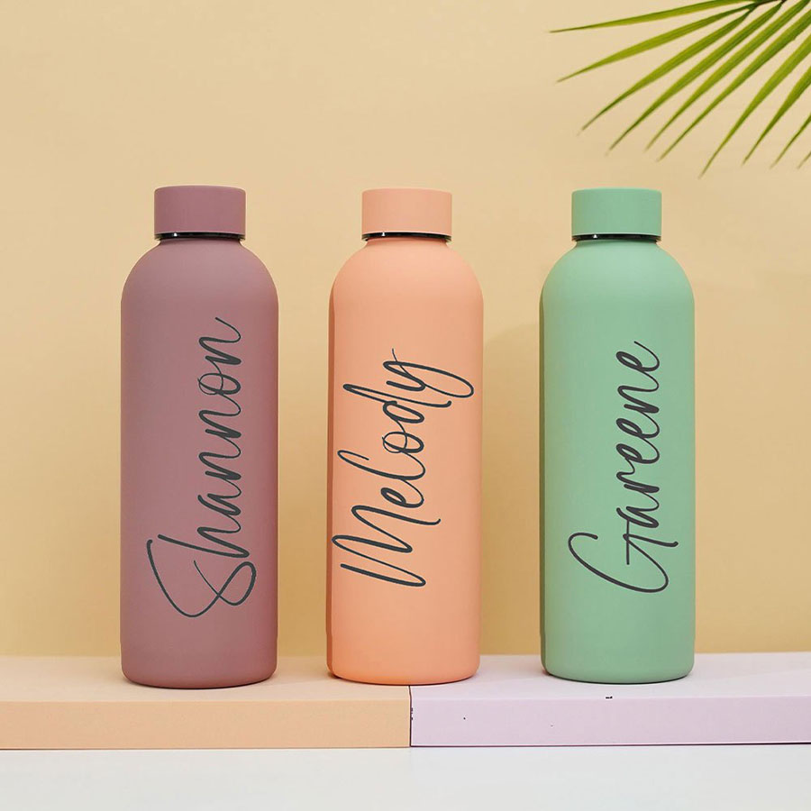 Sports Water Bottle Insulated - Borraccia in acciaio inossidabile opaco con