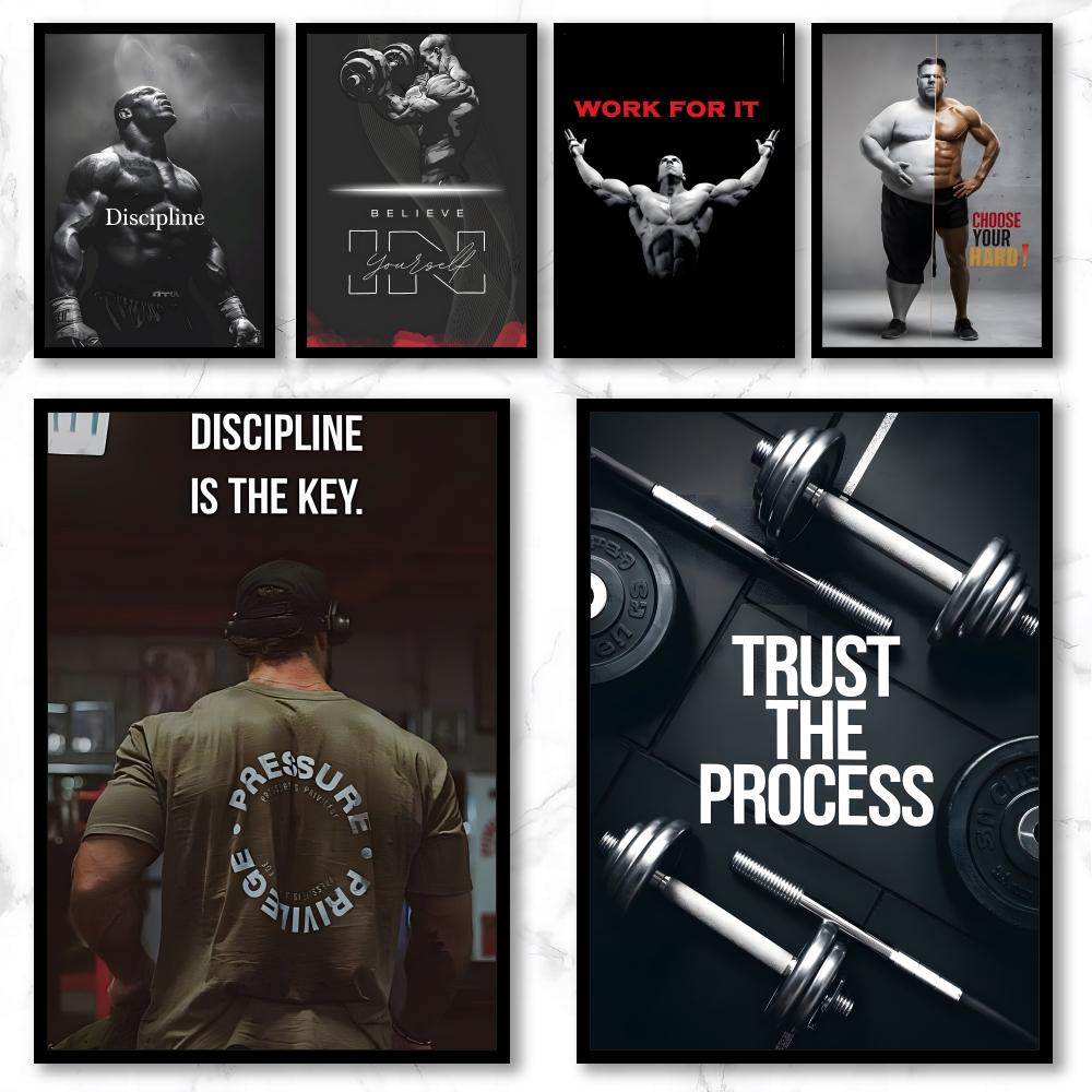 Sports Equipment Poster - Poster artistico motivazionale per il fitness,